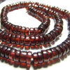 14 Inches Gorgeous High Quality Red Garnet - Smooth Polished Wheel Shape Beads size - 4 mm approx